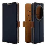 Xiaomi 15 Ultra用 手帳型ケース 薄型 カード入れ スタンド機能 衝撃吸収 シンプル サイドマグネット NV BR 8852XI15UBSMNVB