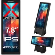 小型縦型モバイルモニター/7.8型/400×1280/5:16/IPSパネル/非光沢/miniHDMI×1 USB-C×1/スタンド付き/2年保証 JN-MD-IPS7842