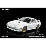 TP0010 1/18 マツダ RX7 FC3S 1989 ホワイト Gold Wheel [ダイキャストミニカー]