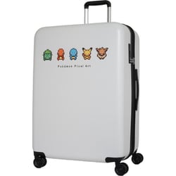 スーツケース ポケモン ピクセルアート 旅行目安日数：1週間以上 96L 拡張時107L TSAロック ホワイト PK-0881-67