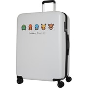 スーツケース ポケモン ピクセルアート 旅行目安日数:1週間以上 96L 拡張時107L TSAロック ホワイト PK-0881-67