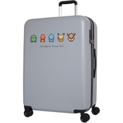 スーツケース ポケモン ピクセルアート 旅行目安日数:1週間以上 96L 拡張時107L TSAロック グレー PK-0881-67