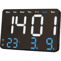 SLOWER LED CLOCK Viento ALUMINIUM 置き掛け兼用 LEDクロック SLW402