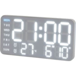 SLOWER LED CLOCK Cielo WHITE/WHITE 置き掛け兼用 LEDクロック SLW370
