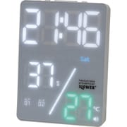 SLOWER LED THERMO ALERT CLOCK Azul WHITE/WHITE 置き掛け兼用 LEDクロック SLW417