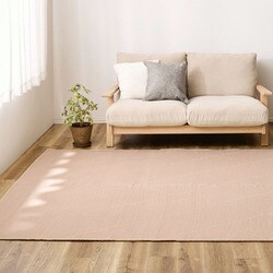 洗えるい草風カーペット モンド 江戸間4.5畳 ピンク エドマ モンド PI PP 4.5JO 4フチ