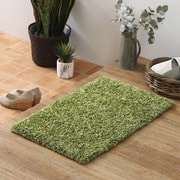玄関マット リオ 45×75 グリーン シャギーマット