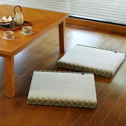 水拭きできる 畳風座布団 祇園 55×55×5 -