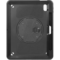 iPad 10.9インチ（第10世代）用 耐衝撃ケース ハンドストラップ/キックスタンド付き 肩掛け対応 ブラック OWL-CVIE10903-BK