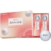 25スリクソンSOFT FEEL LADY WH DZ [ゴルフボール 1ダース 12球入り]