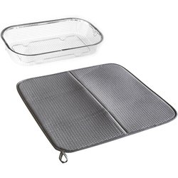 すっきり暮らすセット 水切りかご 浅型＋マット KN-270027S