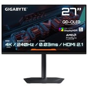 ゲーミングモニター/27型/4K(3840×2160)/QD-OLEDパネル/非光沢/DisplayHDR True Black 400/240Hz/0.03ms(GtG)/HDMI×2 DP×1 USB-C×1/スピーカー内蔵 MO27U2
