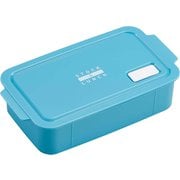 弁当箱 ランチボックス 650ml 保存容器 冷凍OK フタをしたままレンジOK 簡単密閉 ハンドル付 食洗機対応 ブルー 日本製 STL-650