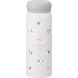 ダイレクト ステンレス ボトル 直飲み 水筒 ぱんだ 480ml 保冷 保温 軽量 広口 氷止め付き ホワイト SBR-480B