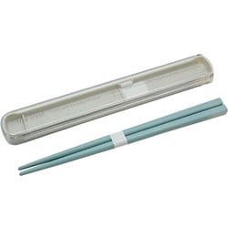 引フタ 箸箱 箸 19cm セット ひのきのぷら 持ち運び静か 抗菌 食洗機対応 ブルー 日本製 HS-16