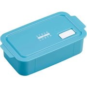 弁当箱 ランチボックス 500ml 保存容器 冷凍OK フタをしたままレンジOK 抗菌 Ag 簡単密閉 ハンドル付 食洗機対応 ブルー 日本製 STL-500
