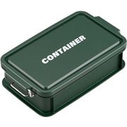 CNT-900 [弁当箱 CONTAINER コンテナ ランチボックス 900ml 抗菌 Ag 電子レンジ対応 食洗機対応 2点ロック 仕切付 グリーン 日本製]