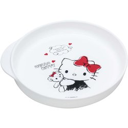 CB-35 [大皿 プレート ハローキティ 持ち手付き スタッキング可能 電子レンジ対応 食洗機対応 日本製]