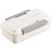 弁当箱 ランチボックス 850ml 電子レンジ対応 食洗機対応 抗菌 パッキン一体型 アイボリー BUCKLE LOCK BUL 日本製 BL-39D