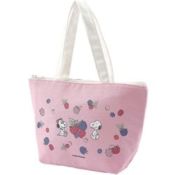 ランチバッグ 弁当袋 保冷 スヌーピー ピーナッツ ファンシー ファスナー付き ピンク 日本製 TB-14