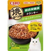 CIAO 焼かつおクランキー 総合栄養食 かつお節入り かつお・しらすミックス味 180g [キャットフード]