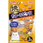CIAO 焼かつおちゅーるビッツ かつお節味 ドライパック 12g×3袋 [猫用 おやつ]