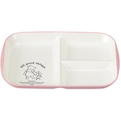 Pooh Bee 抗菌ランチプレート ピンク レンジ・食洗機可 日本製 74599-8