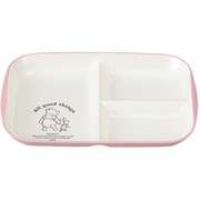 Pooh Bee 抗菌ランチプレート ピンク レンジ・食洗機可 日本製 74599-8