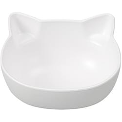 catte ねこ 抗菌ボウル ホワイト レンジ・食洗機可 日本製 74729-9