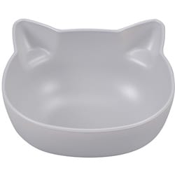 catte ねこ 抗菌ボウル グレー レンジ・食洗機可 日本製 74731-2