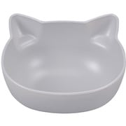 catte ねこ 抗菌ボウル グレー レンジ・食洗機可 日本製 74731-2