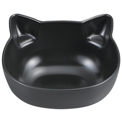 catte ねこ 抗菌ボウル ブラック レンジ・食洗機可 日本製 74732-9