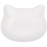 catte ねこ 抗菌プレート ホワイト レンジ・食洗機可 日本製 74722-0