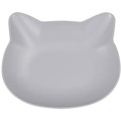 catte ねこ 抗菌プレート グレー レンジ・食洗機可 日本製 74724-4