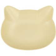 catte ねこ 抗菌プレート イエロー レンジ・食洗機可 日本製 74727-5