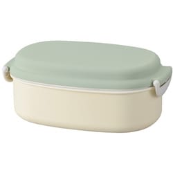 やさしい彩り 小判バックルランチ うぐいす色 520ml レンジ・食洗機可 日本製 74781-7
