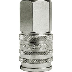 スナップ・チェック/358 ワンタッチ検圧カップリング バルブ無し NPT1/4 メネジ 10-358-0402