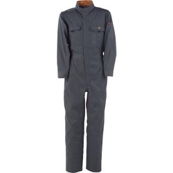 T/C長袖つなぎ服 チャコールグレー 4L 6609-74-4L