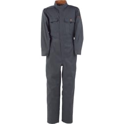T/C長袖つなぎ服 チャコールグレー L 6609-74-L