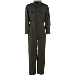T/C長袖つなぎ服 ブラック L 6609-91-L