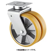 重荷重用高性能双輪キャスター”DELTA TWIN”(ポリウレタン車輪・メンテナンスフリー) Φ160 自在式 9940ITP160P63