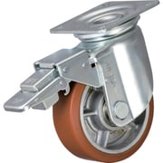 重荷重用キャスター ログラン ストッパー・旋回金具付 Φ150 HP-150WJS
