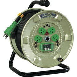 電工ドラム 100V 漏電保護専用ブレーカー付 極太電線 20m NNP-EB24F