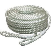 電動ウインチ用ナイロンロープ(3打ち) 12mmΦ×50m 両端アイ加工 NR-3STRAND-12-50