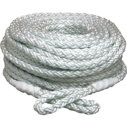 電動ウインチ用ナイロンクロスロープ（8打ち） 12mmΦ×50m 両端アイ加工 NR-8CROSS-12-50