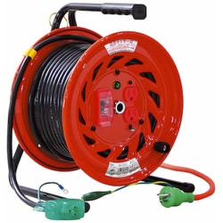 電工ドラム 100V びっくリール 過負荷漏電保護兼用ブレーカー付 20m RND-EK20S