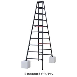 脚部伸縮式専用脚立 シャガマン ブラック 10段 RYRB-30