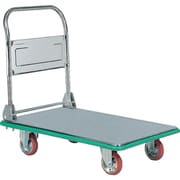 ステンレス製運搬車 折り畳みハンドルタイプ 均等荷重300kg SUS301