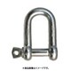 SUS 捻込シャックル 鍛造製 ツバ付 22MM（3007404） SUSNGS22T
