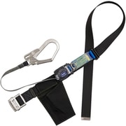 胴ベルト型墜落制止用器具(巻取タイプ)ロック機構なし リトラ 黒 LLサイズ 幅50MM×長さ1600MM 130KG対応型 TB-RN-590-BLK-LL(130KG)-JAN-BP
